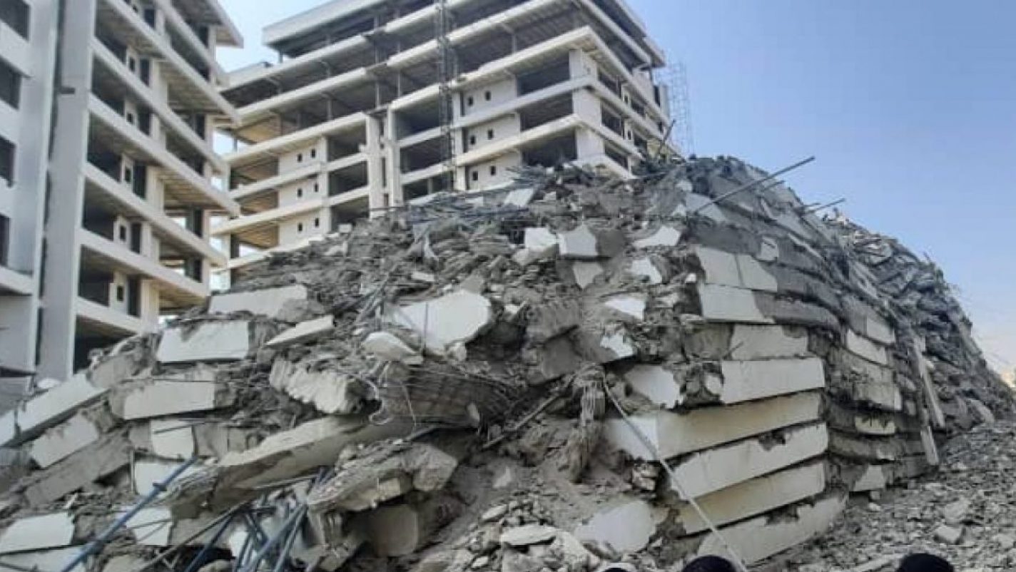Collapsed Ikoyi Building, Lagos, Nigeria