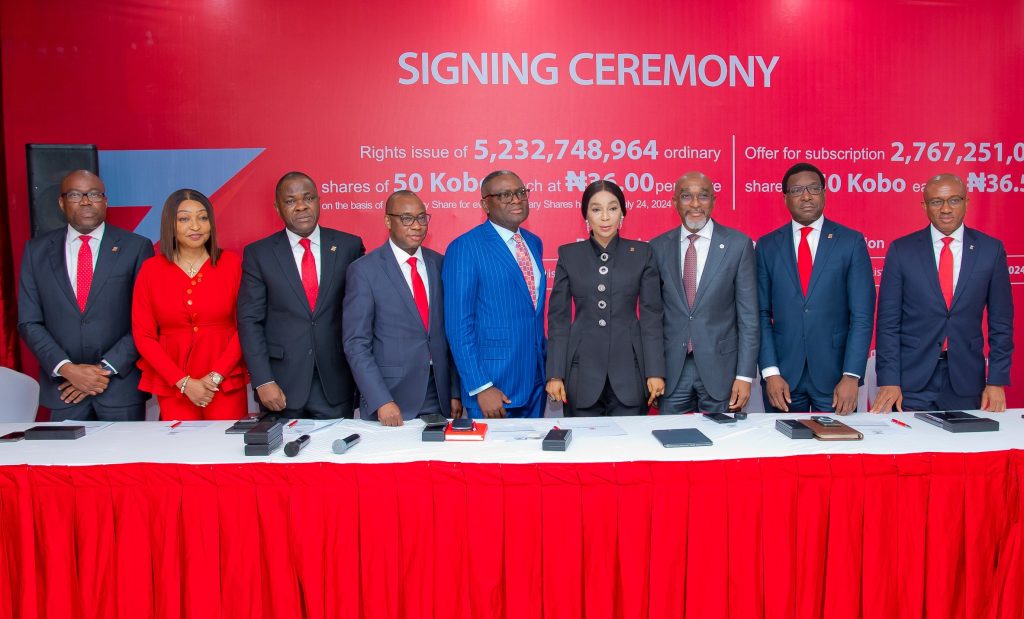 Zenith Bank Capital Raising Signing Ceremony