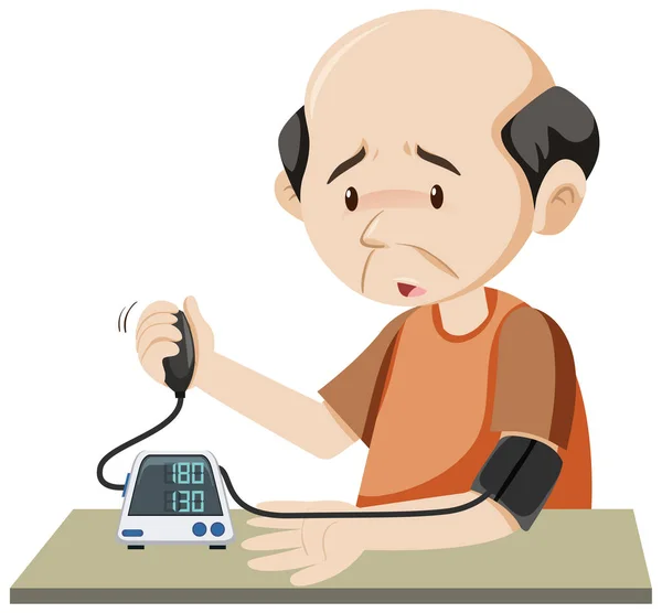 Depositphotos 434391396 Stock Illustration Bald Old Man High Blood