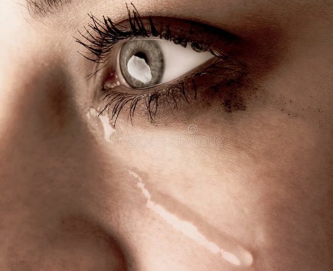 Close up beauty girl cry woman tear face 146843408