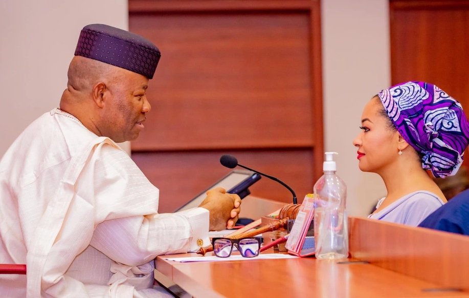 Godswill akpabio and natasha akpoti uduaghan 1