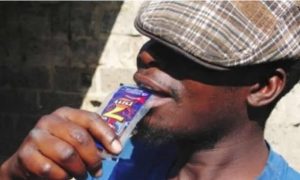 Alcohol in sachet
